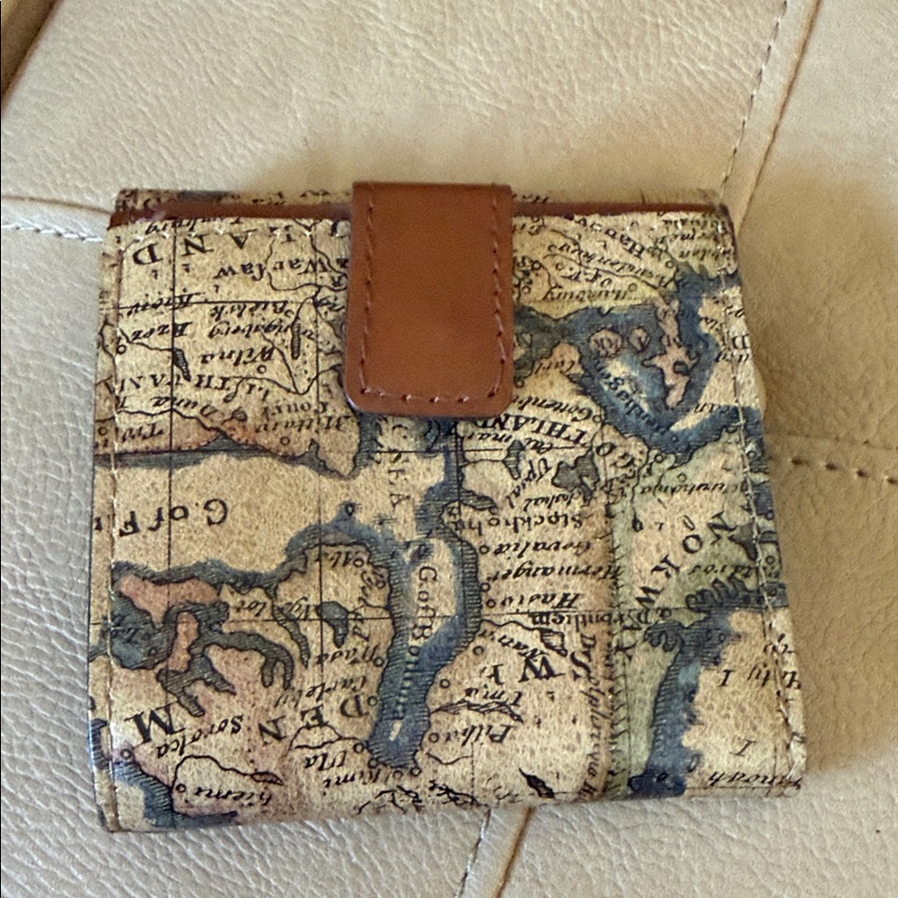 Patricia Nash vintage map wallet 4 by 4 like new from a smoke free pet free home